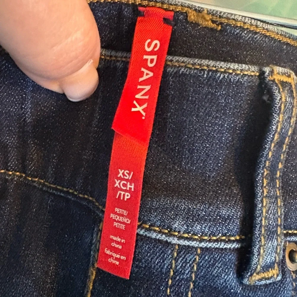 SPANX Dark Blue Flare Jeans